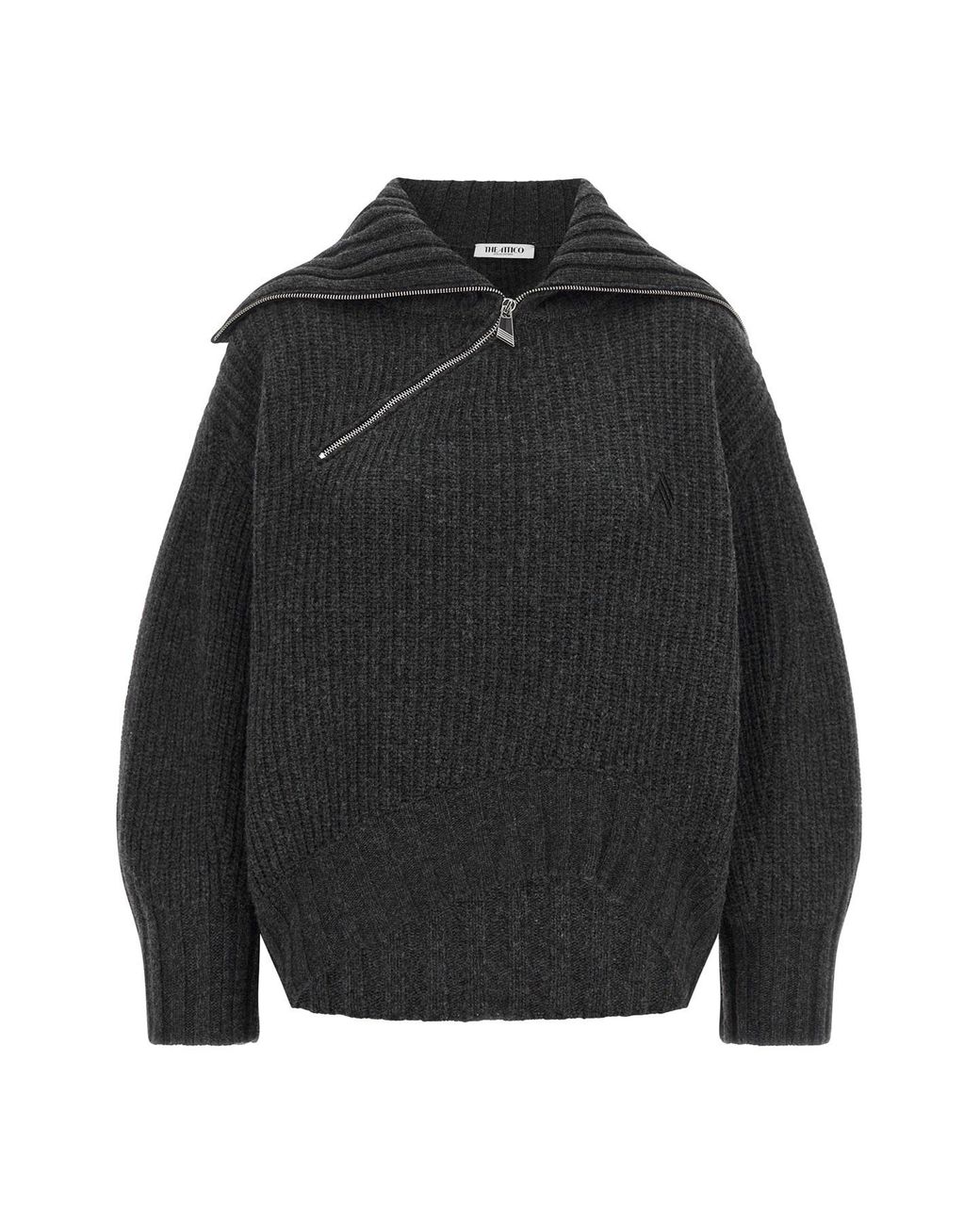 The Attico Black 'scoop' Sweater