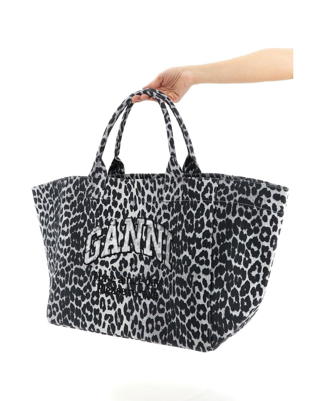 Ganni Black 'Xxl' Shopper