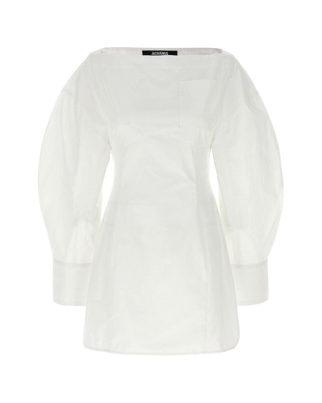 Jacquemus White Mini Dress 'La Robe Chemise Casaco'