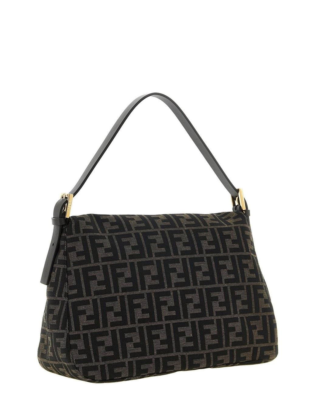 Fendi Black Flap 26325 Shoulder Bag