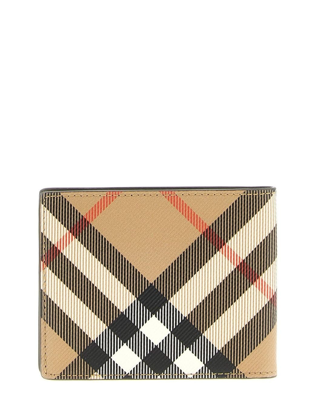 Burberry Bifold-Geldbörse Check-Muster in Brown für Herren