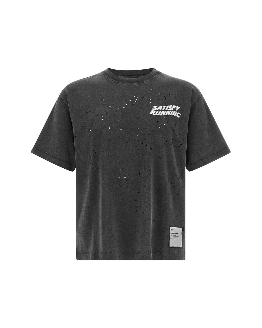 Satisfy Black 'mothtechtm' T-shirt for men