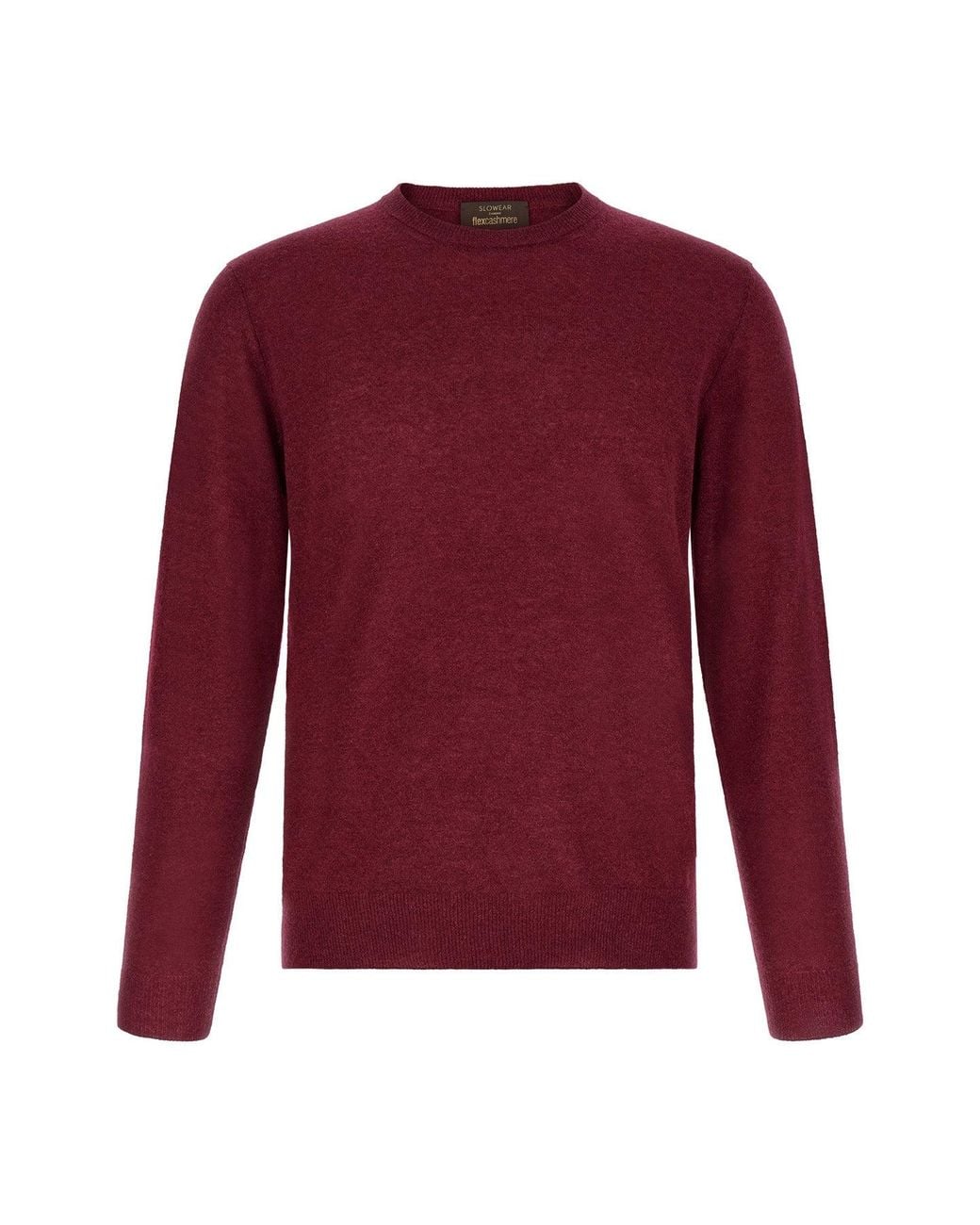 Zanone Red Flexcashmere Crewneck Sweater for men