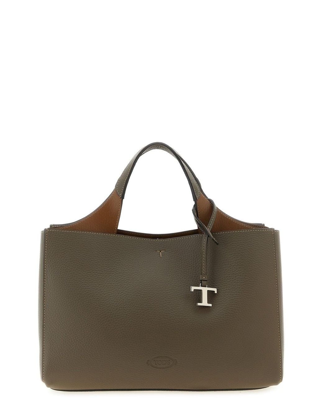 Tod's Brown Small Leather Bucket Bag
