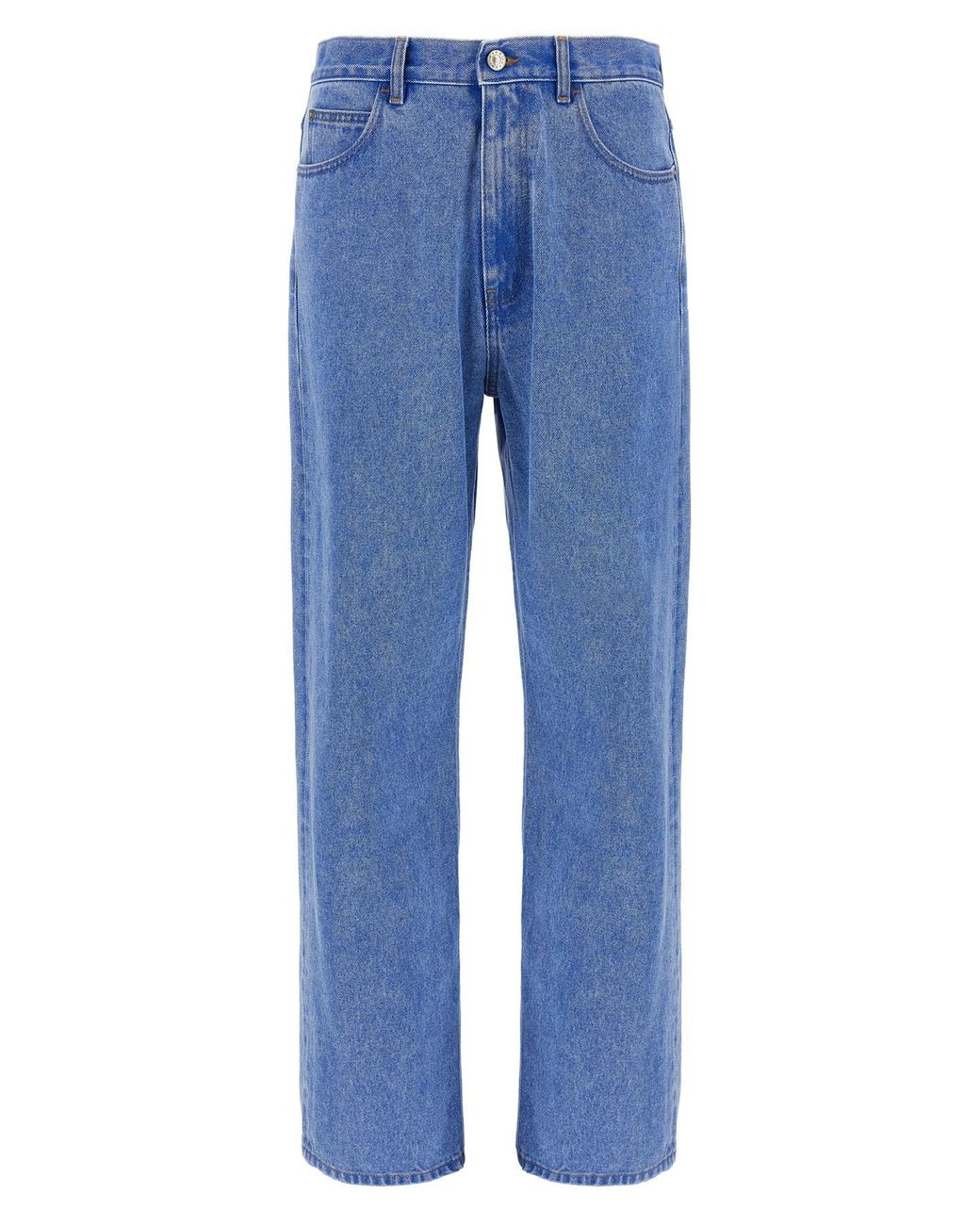 Marni Blue 'bleached Coated' Jeans for men