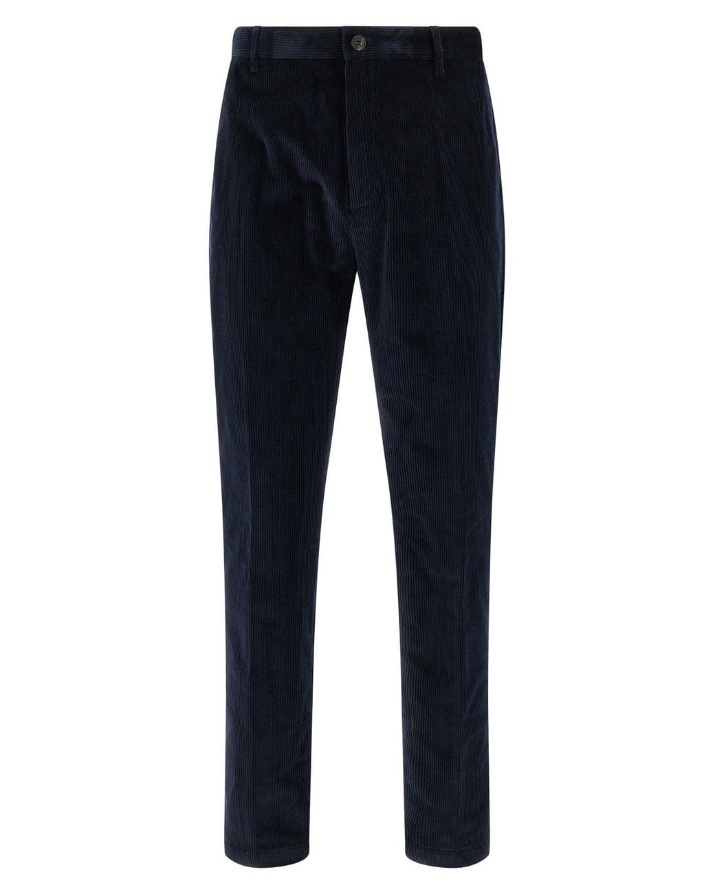 Department 5 Blue 'Prince Chino Slim Crop' Trousers for men