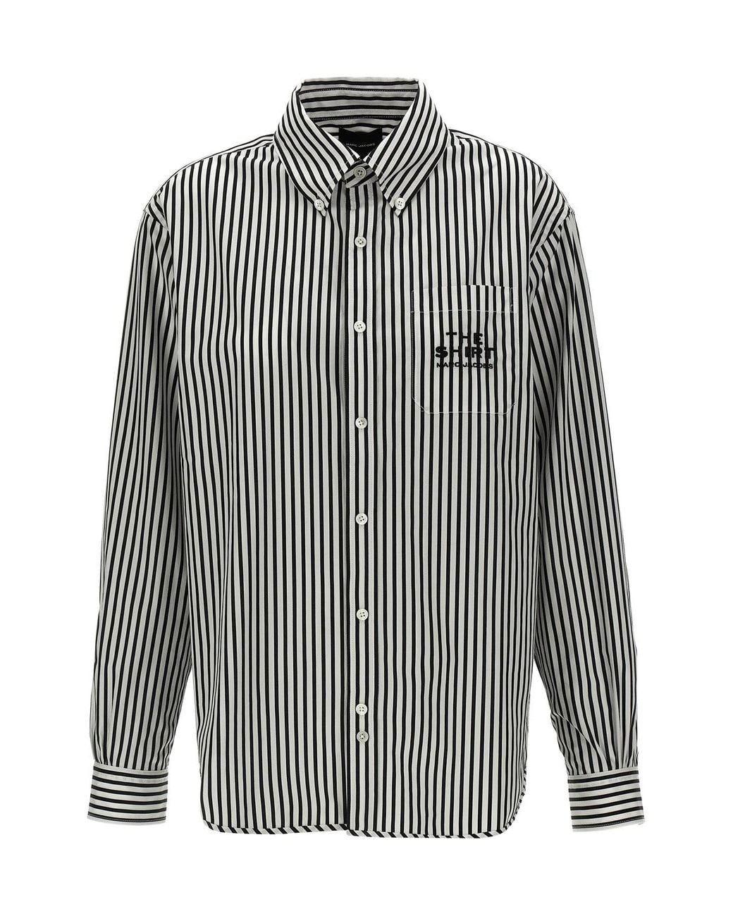 Marc Jacobs Gray 'The Striped Shirt' Shirt