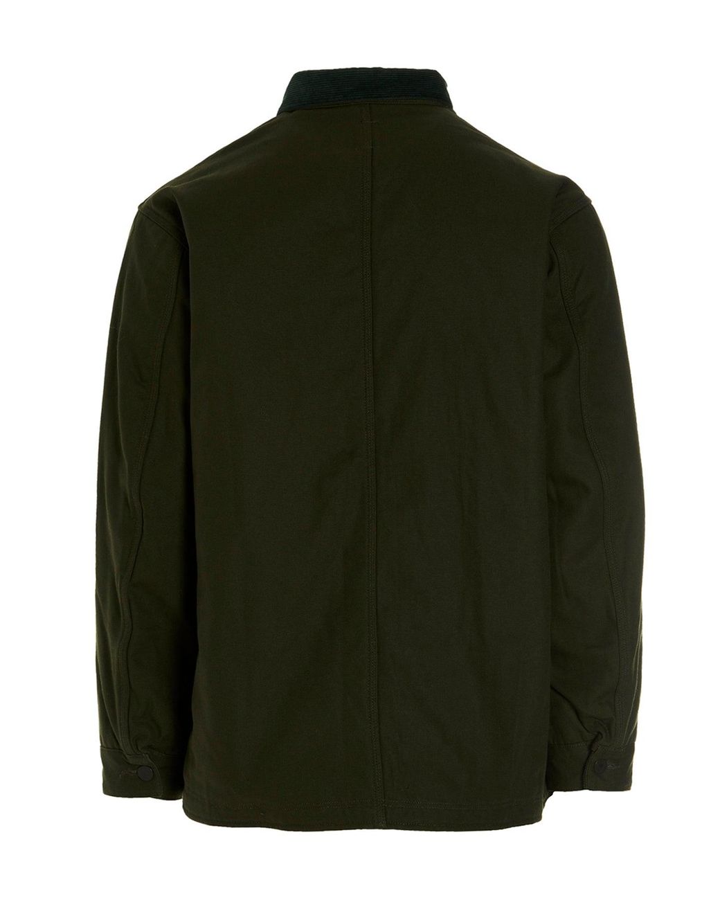 South2 West8 Green 'Coverall' Cotton Oxford Jacket for men