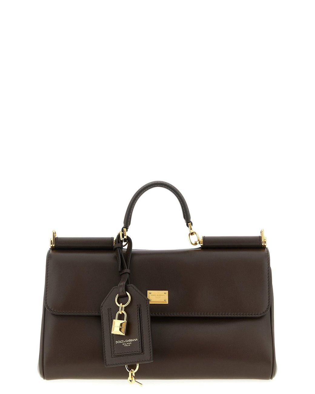 Dolce & Gabbana Black My Sicily Top Handle Bag