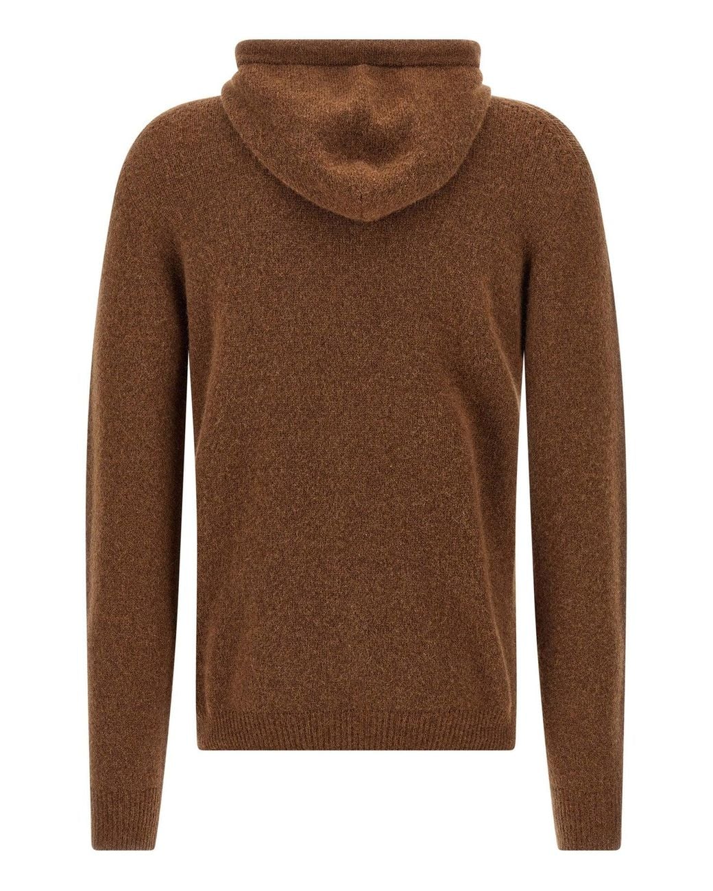 Roberto Collina Brown 'Cappuccio Ml Swg' Hoodie for men