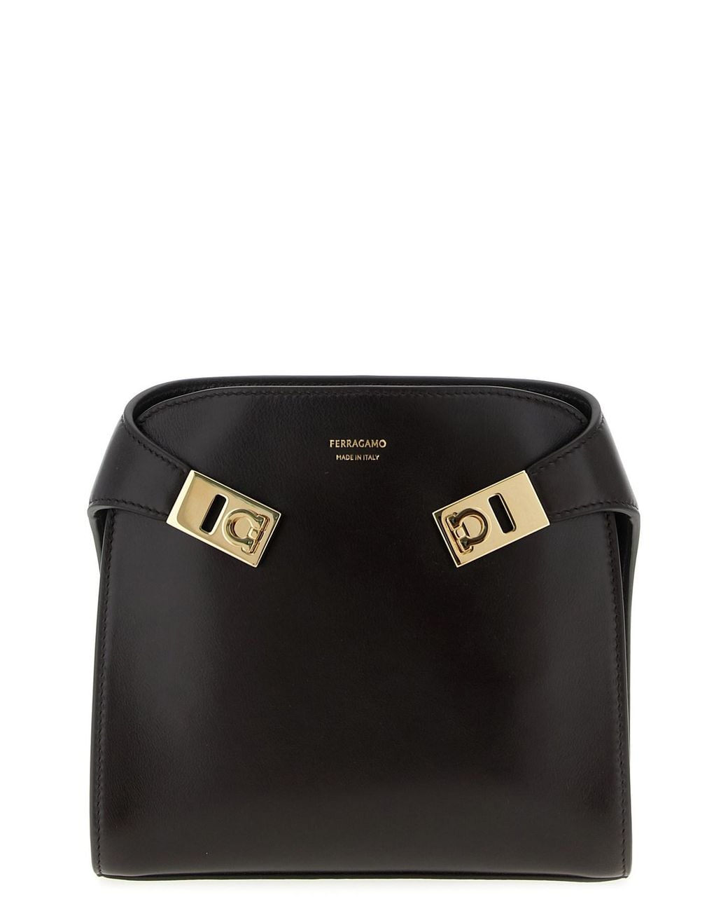 Ferragamo Black 'hug Bb S' Belt Bag