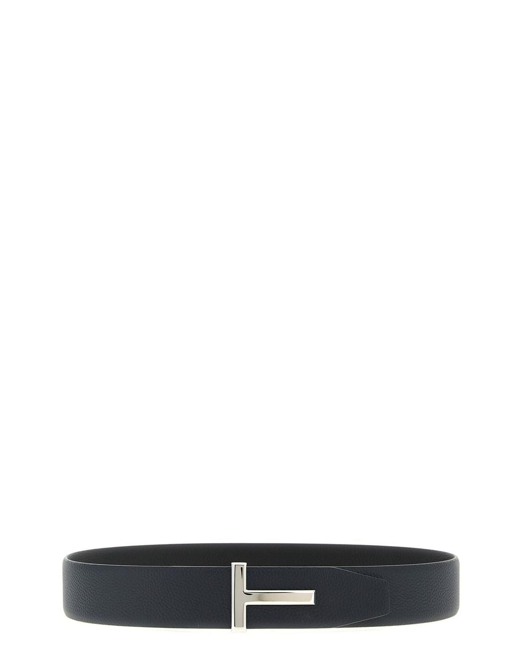 Tom Ford Black 'icon' Reversible Belt for men