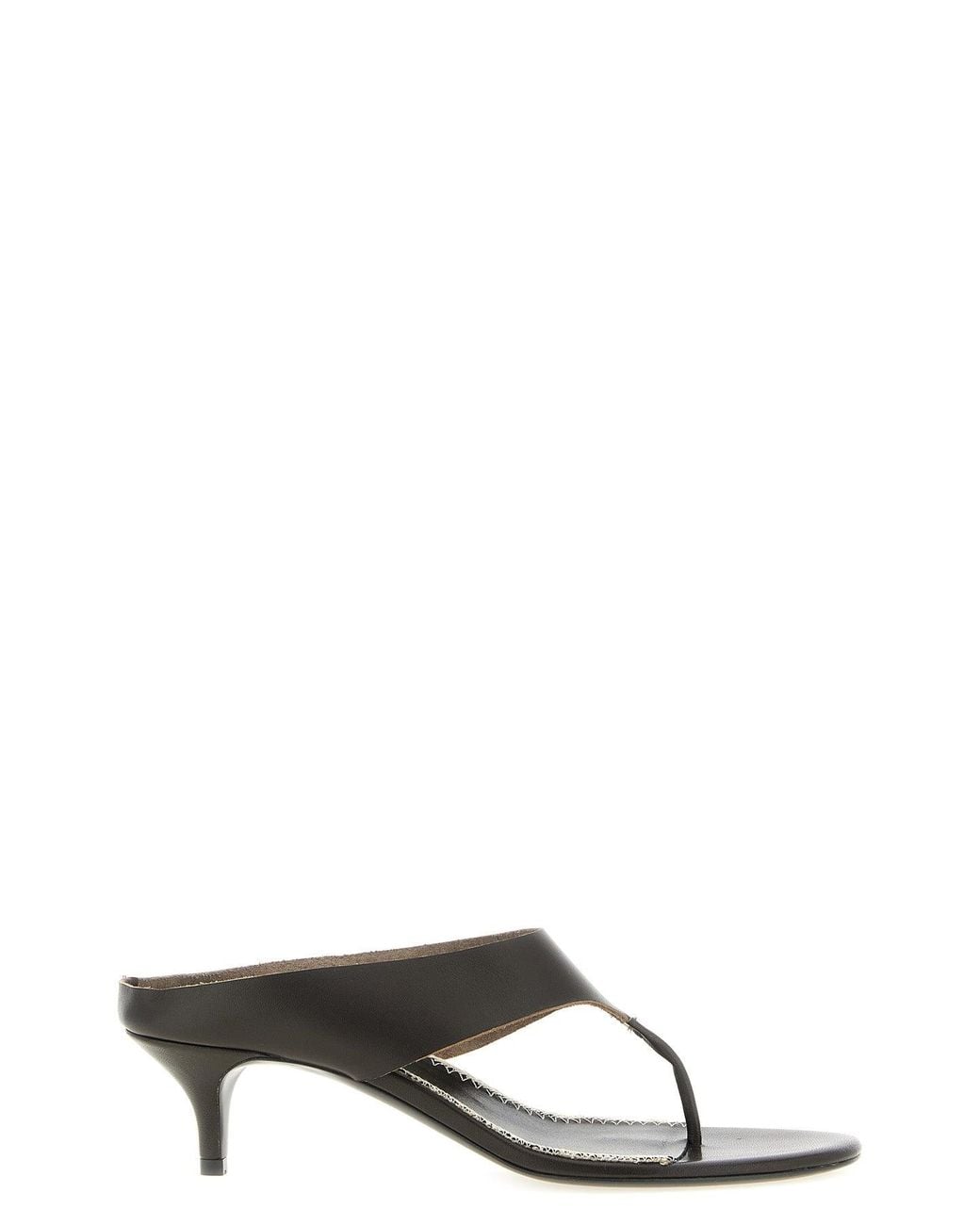 Magda Butrym Black Leather Mule Sandal