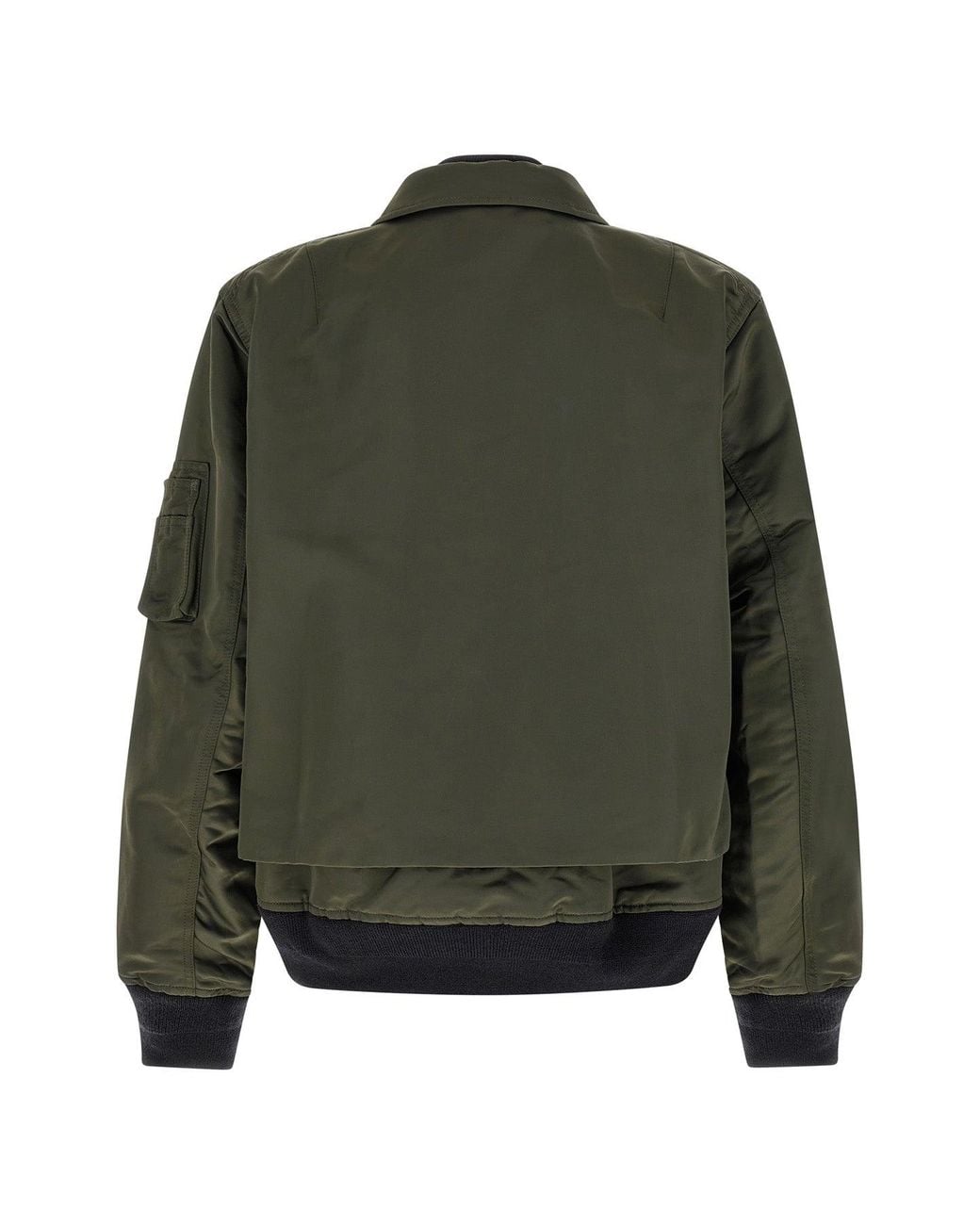 Sacai Green Double Layer Blouson for men