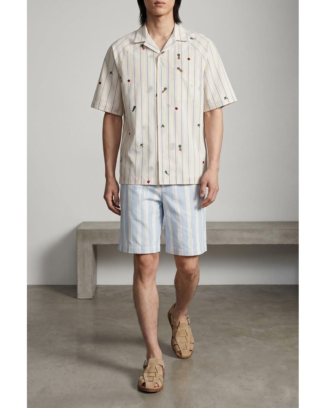 Jacquemus White Shirt With All-Over Embroidery for men