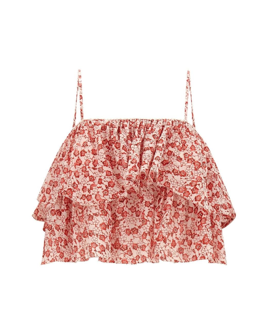 Isabel Marant Top With Tiered Ruffles