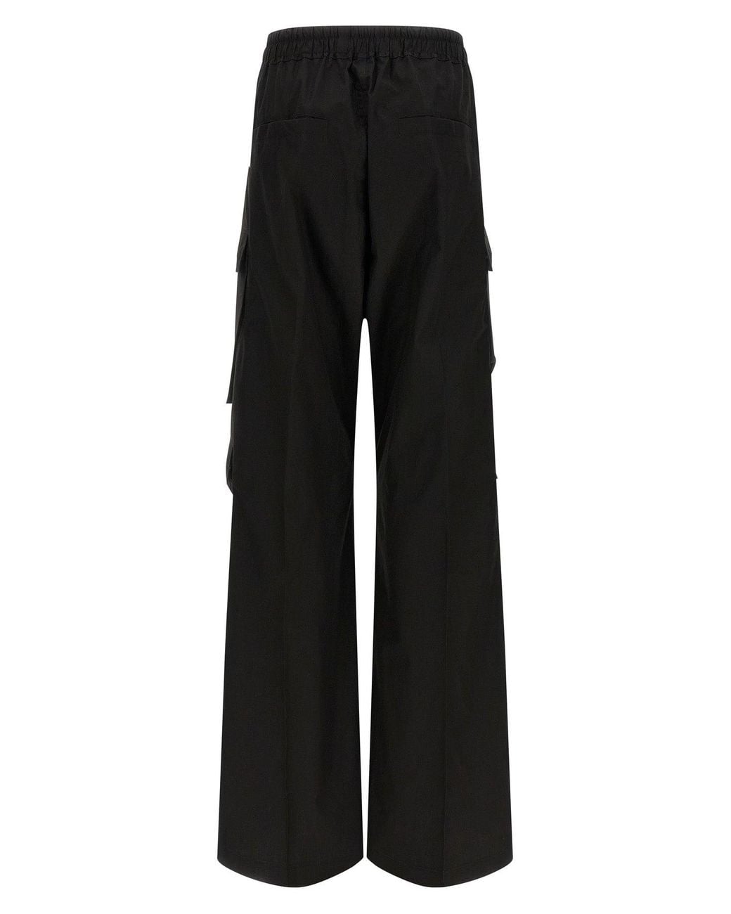 Rick Owens Black Cargobelas Pants With Exposed Zip