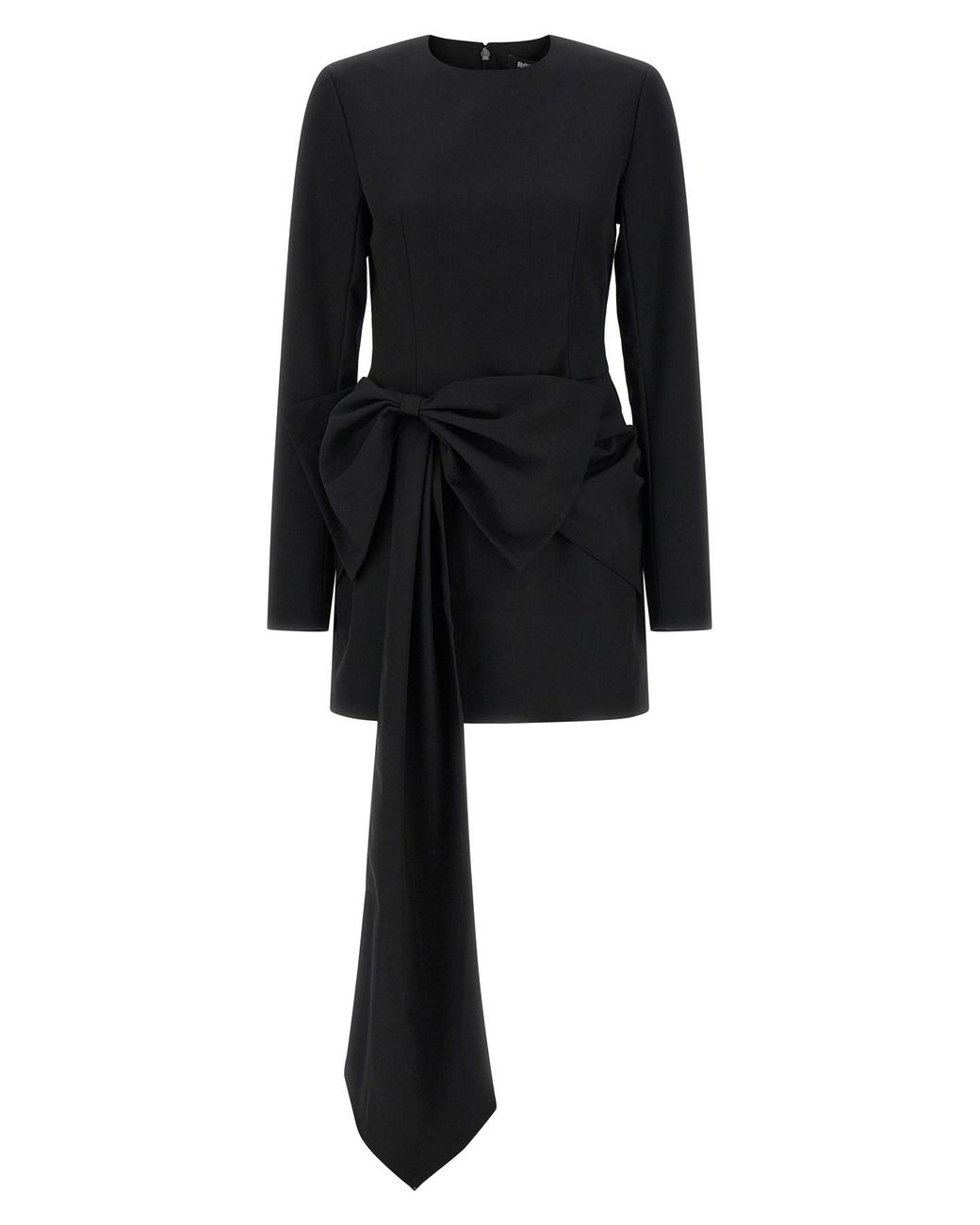 ROTATE BIRGER CHRISTENSEN Black Maxi Bow Dress