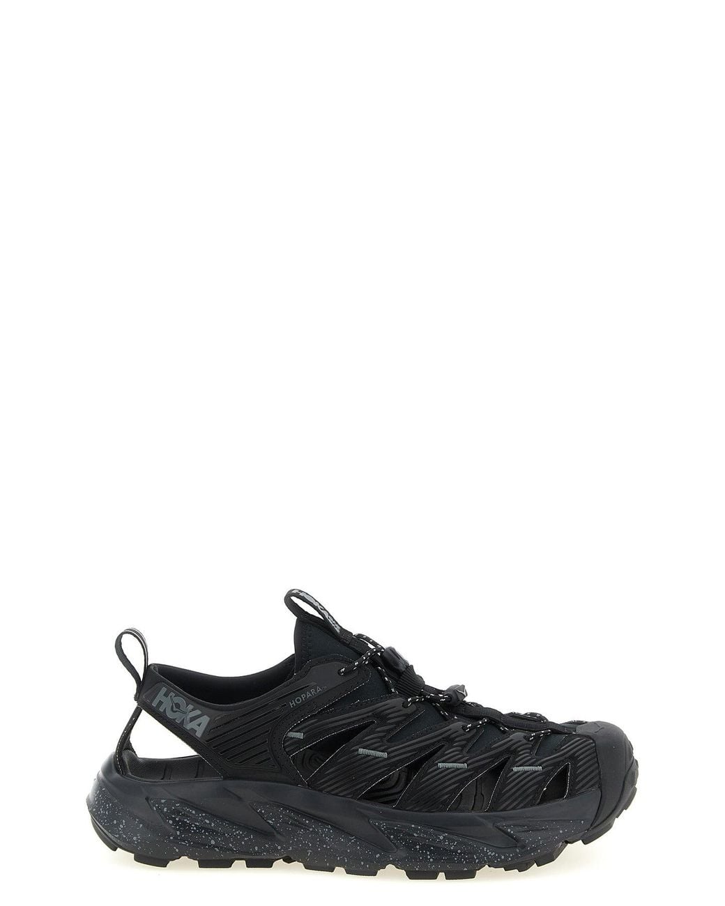 Hoka One One Black Hopara Sneaker With Cut-Out Details