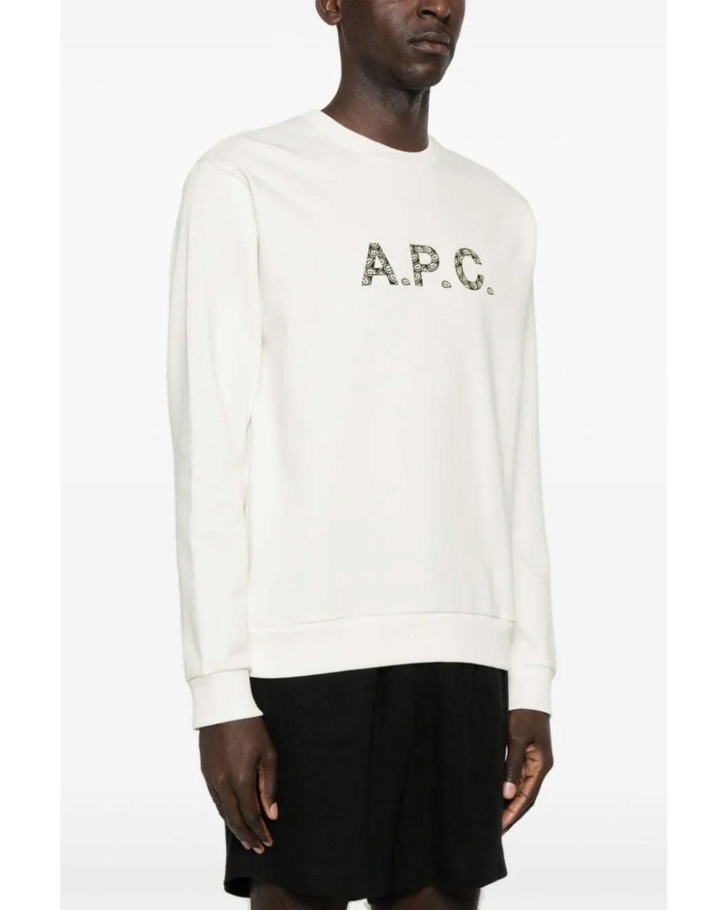 A.P.C. White A. P.C. Sweatshirt 'Timothy' for men
