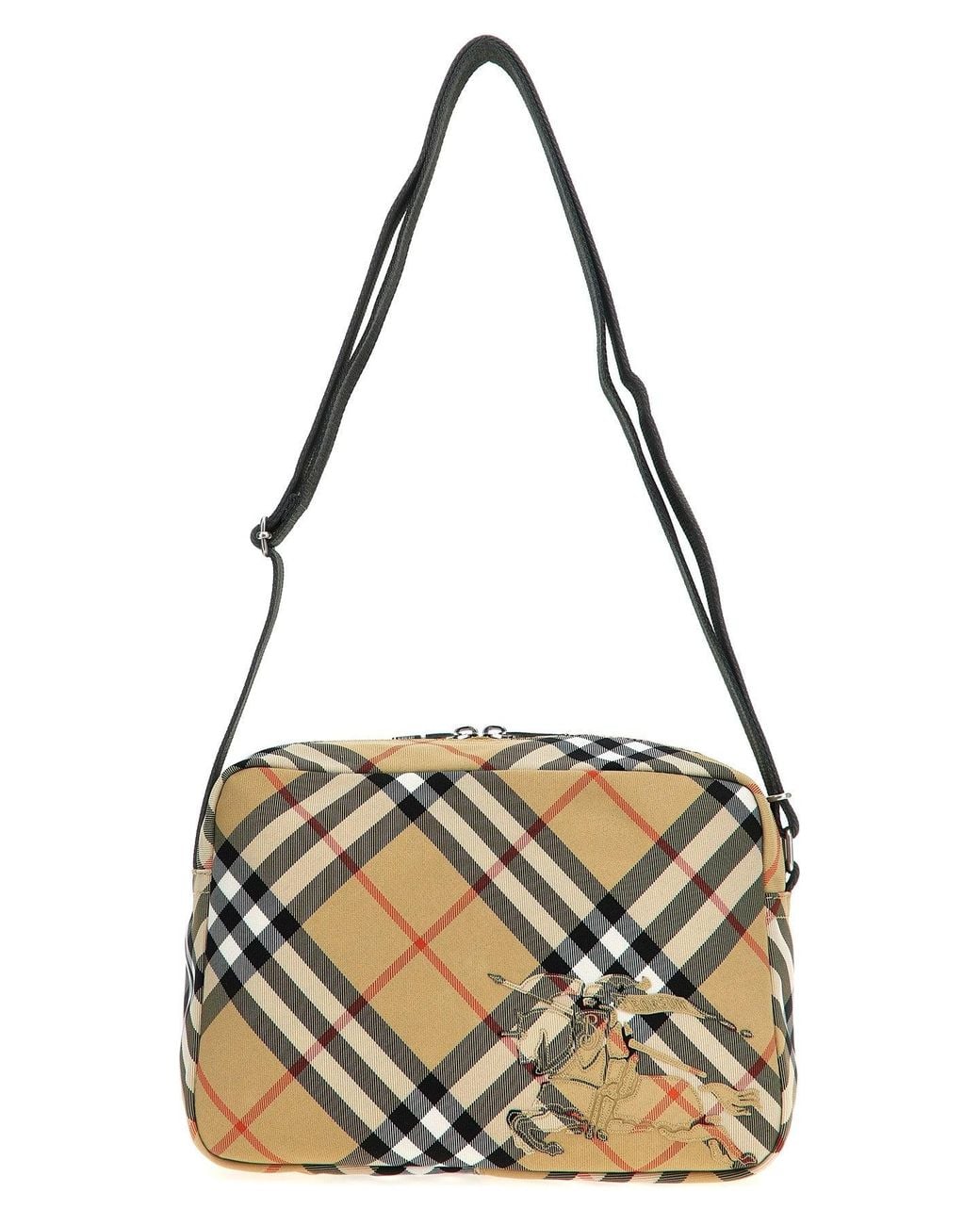 Burberry Metallic Crossbody Bag With Ekd Embroidery for men