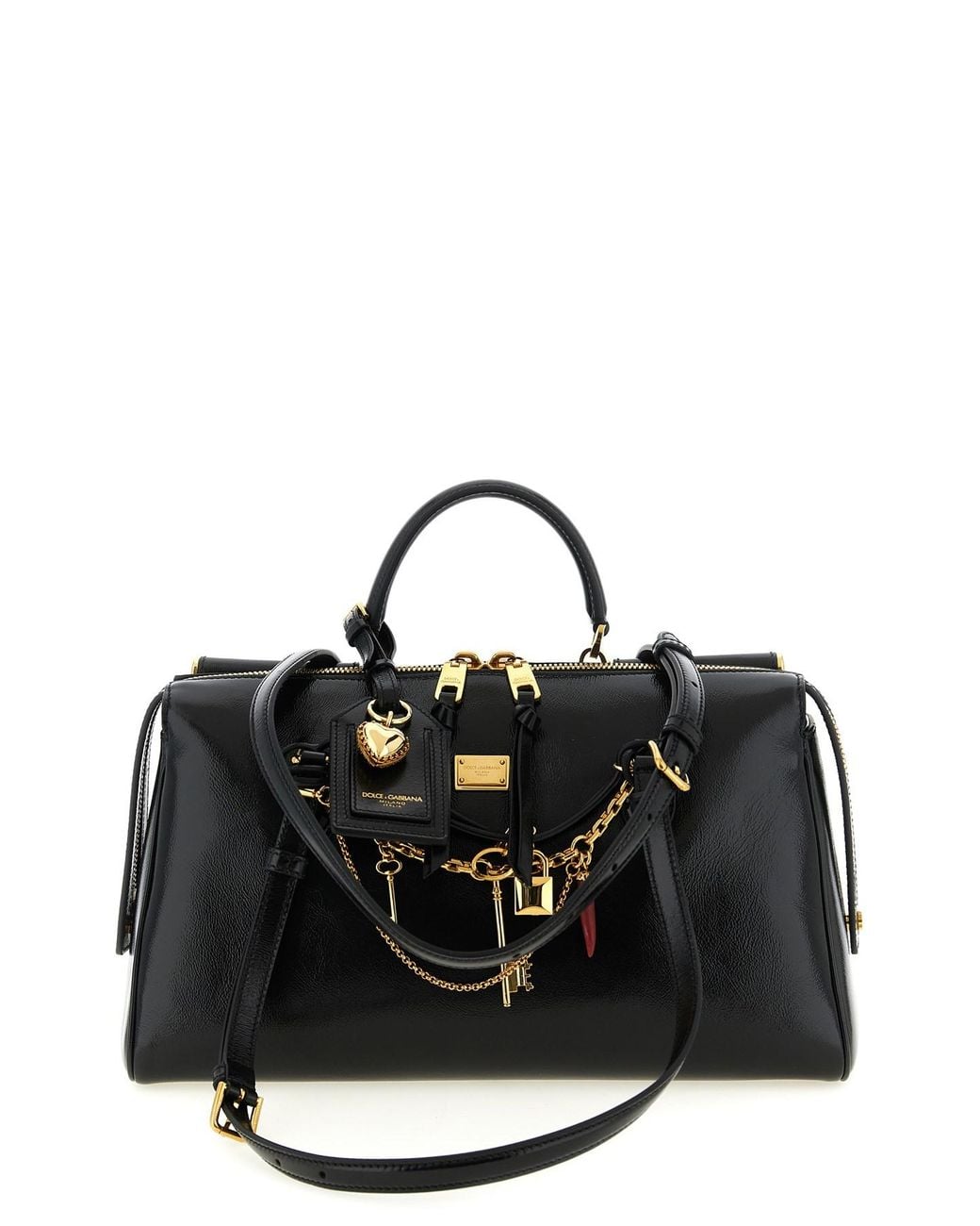 Dolce & Gabbana Black 'vittoria' Medium Handbag