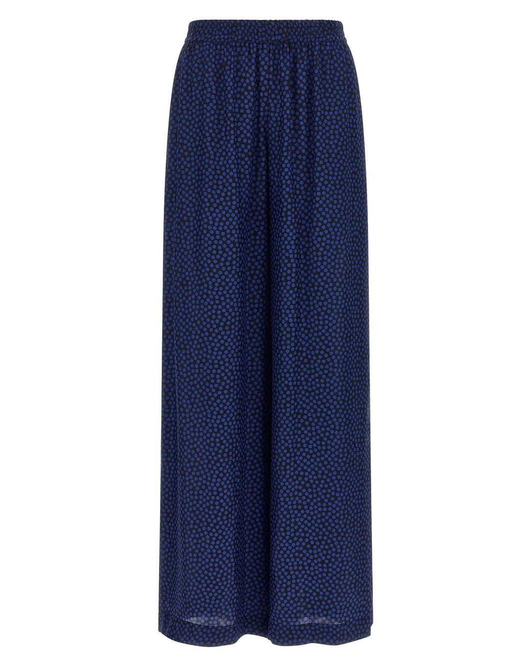 Gianluca Capannolo Blue Palazzo Pants With Elasticated Waistband