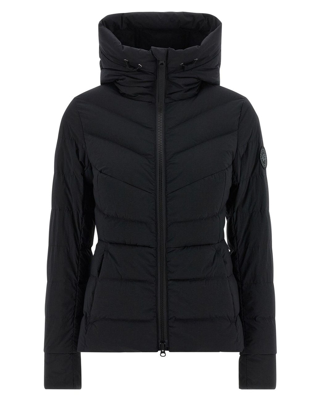 Canada Goose Black Puffer Jacket With Chevron Quilting