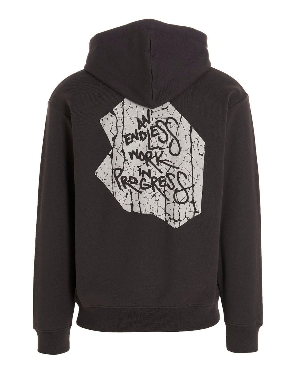 Objects IV Life Black Hoodie 'Progress Hoodie' for men