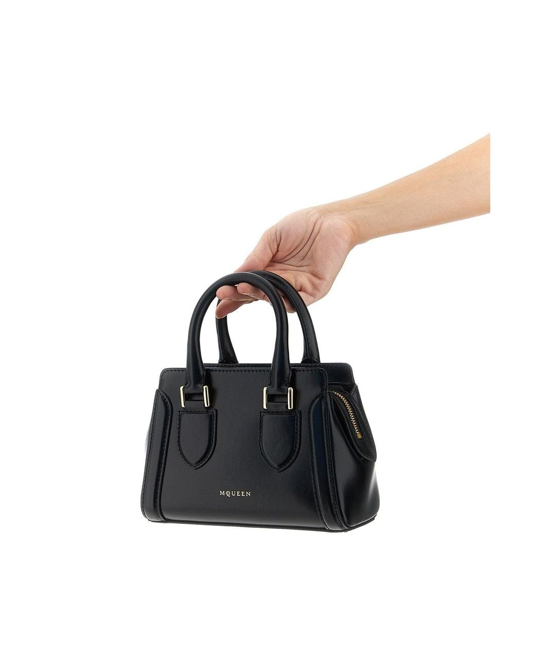 McQueen Black 'Birdee Mini' Handbag