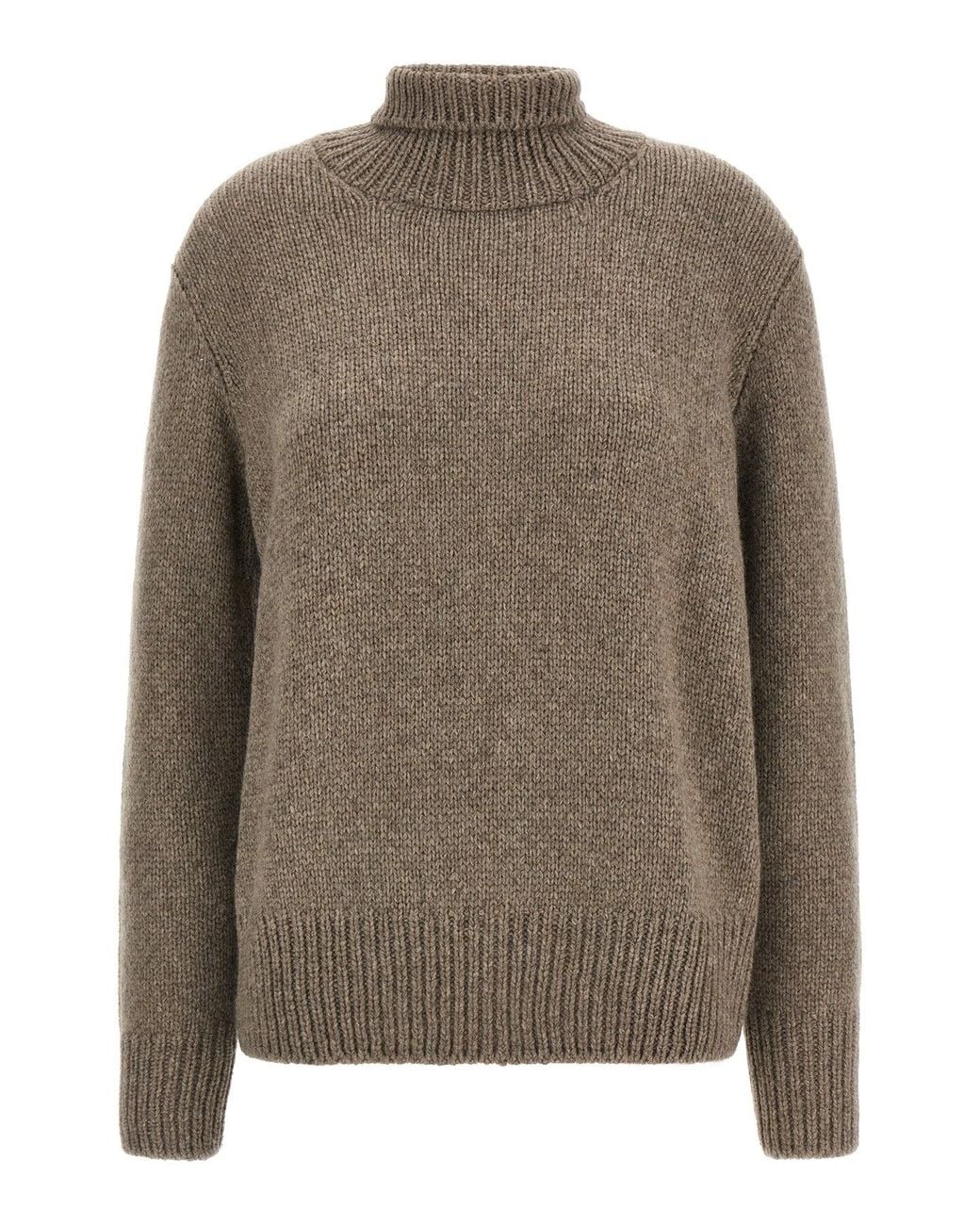 The Row Brown 'Plira' Knit Sweater