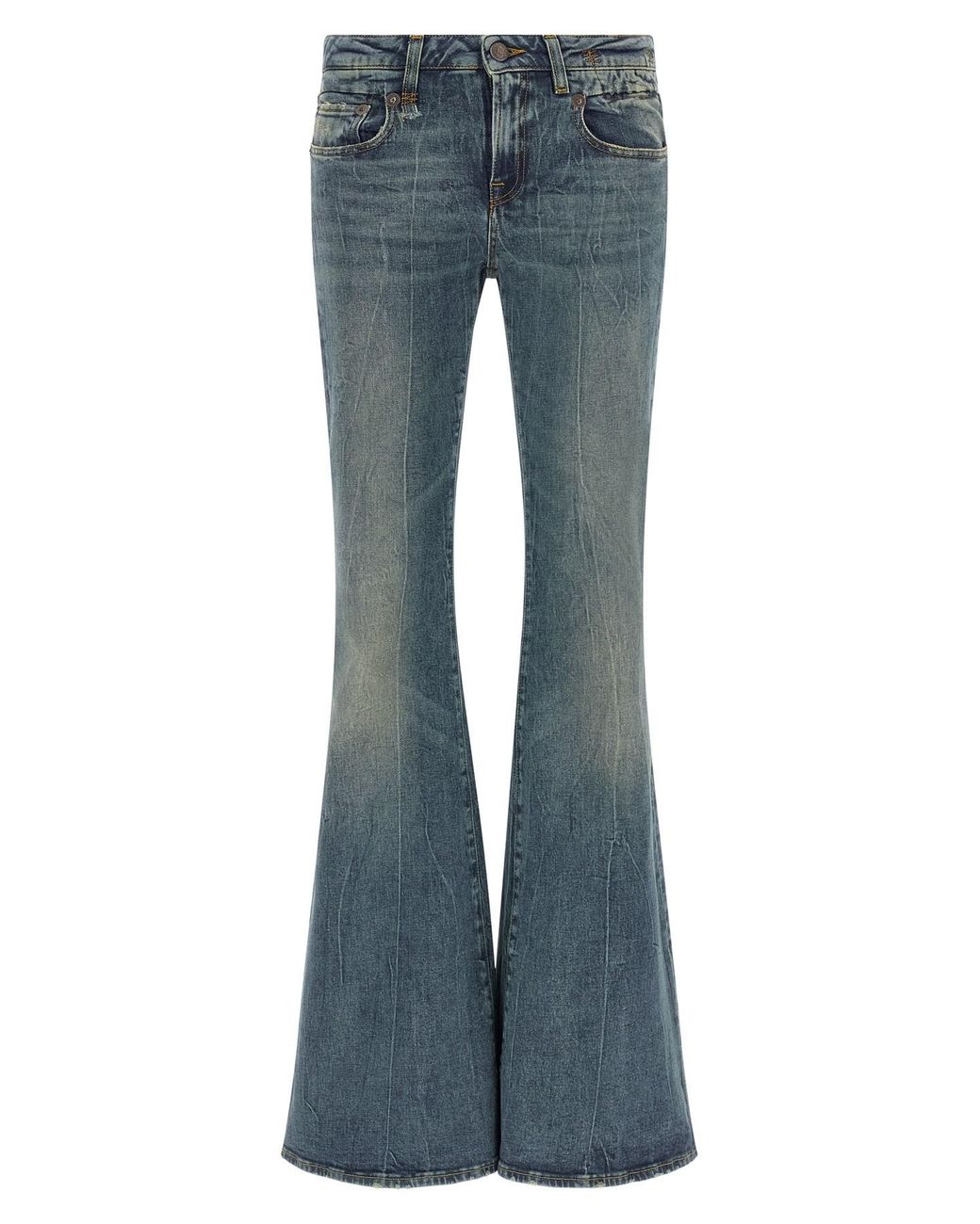 R13 Blue 'overflow Boy Flare' Jeans