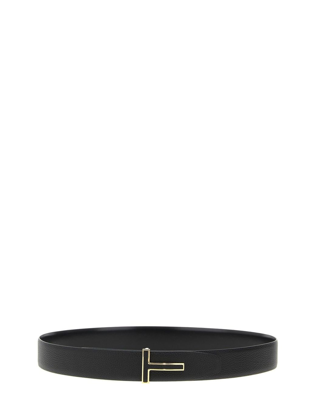 Tom Ford Black Logo Buckle Reversible Belt for men