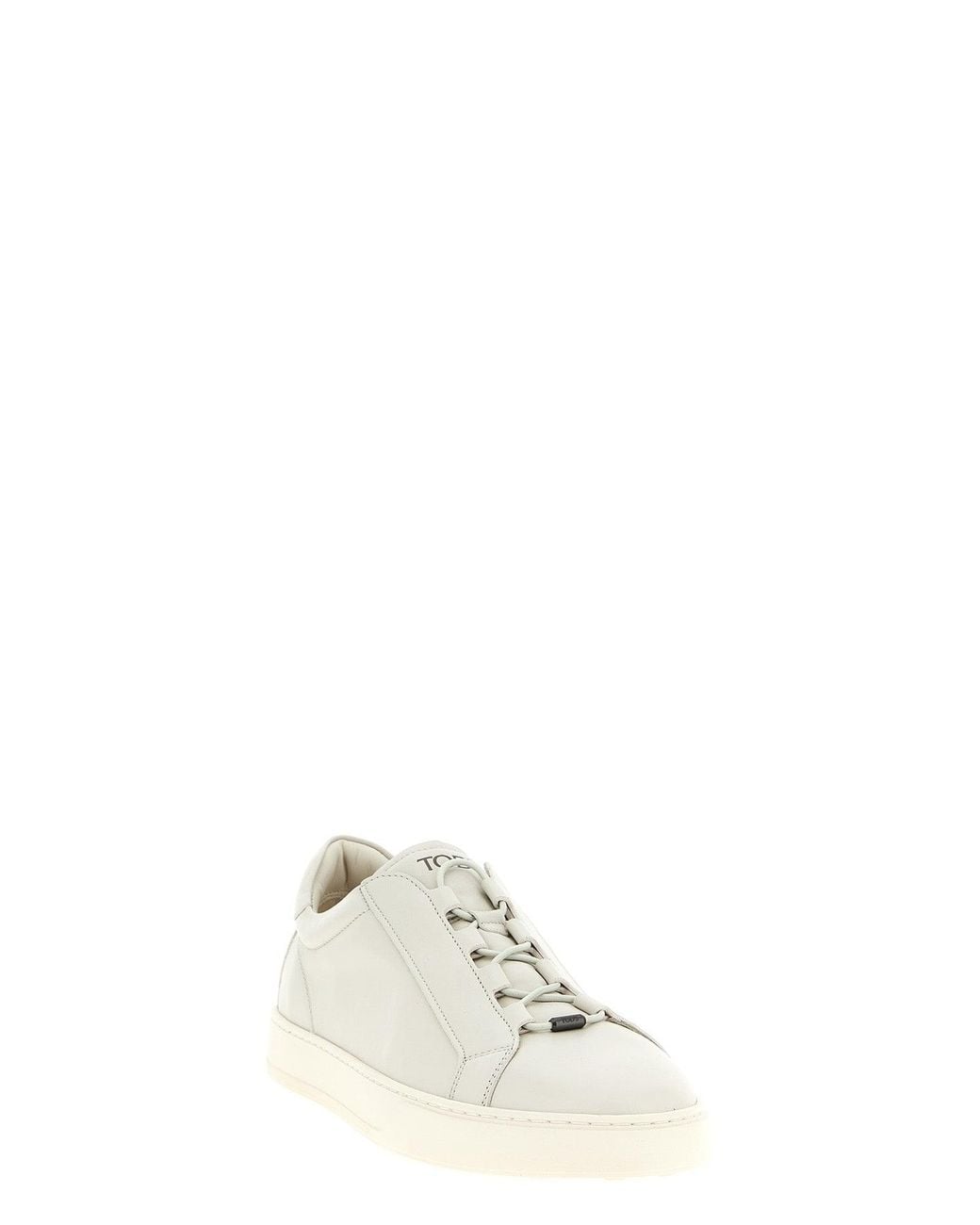 Tod's White Sportivo Sneaker With Gommino Detail for men