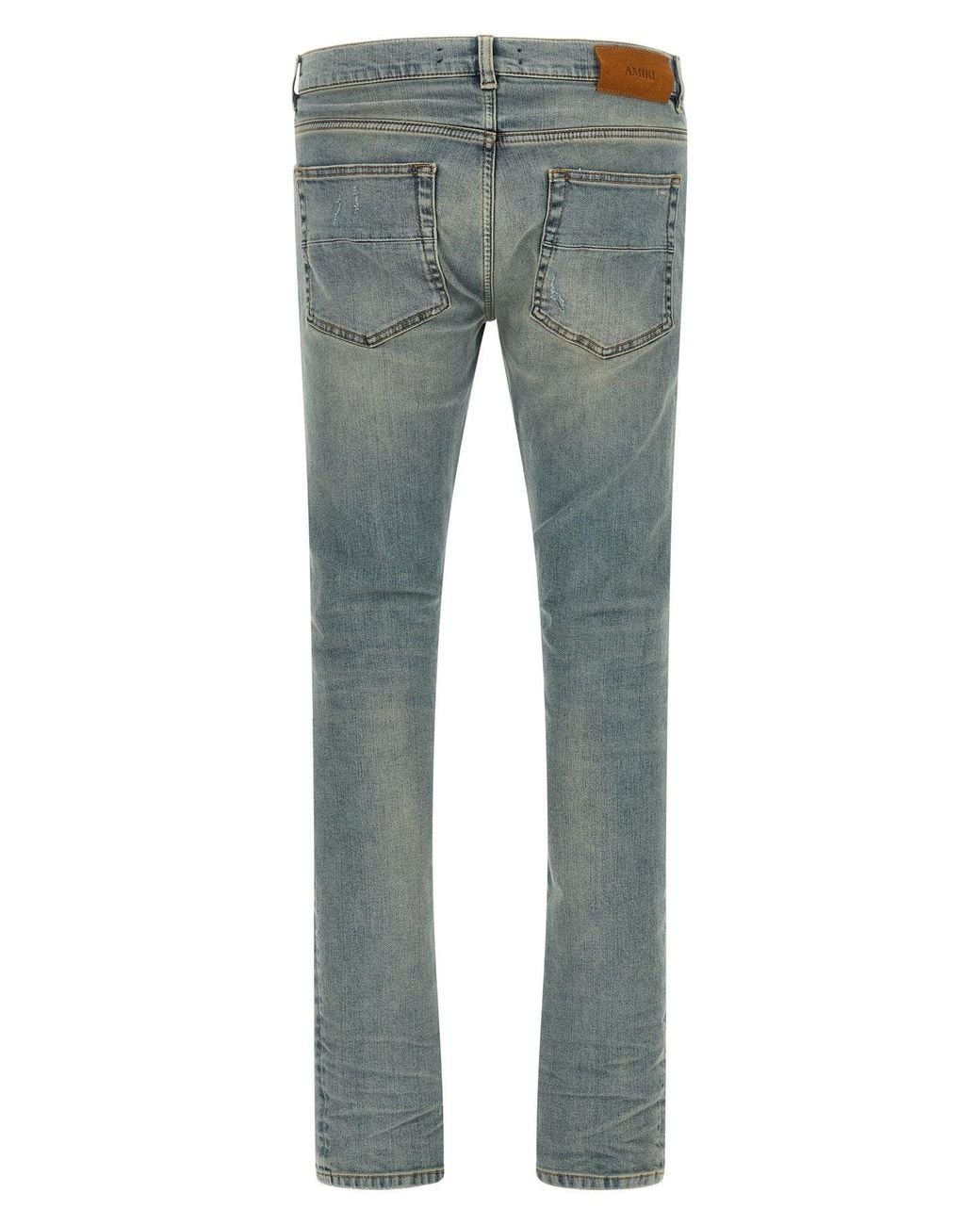 Amiri Blue Flannel Mx1 Jeans for men