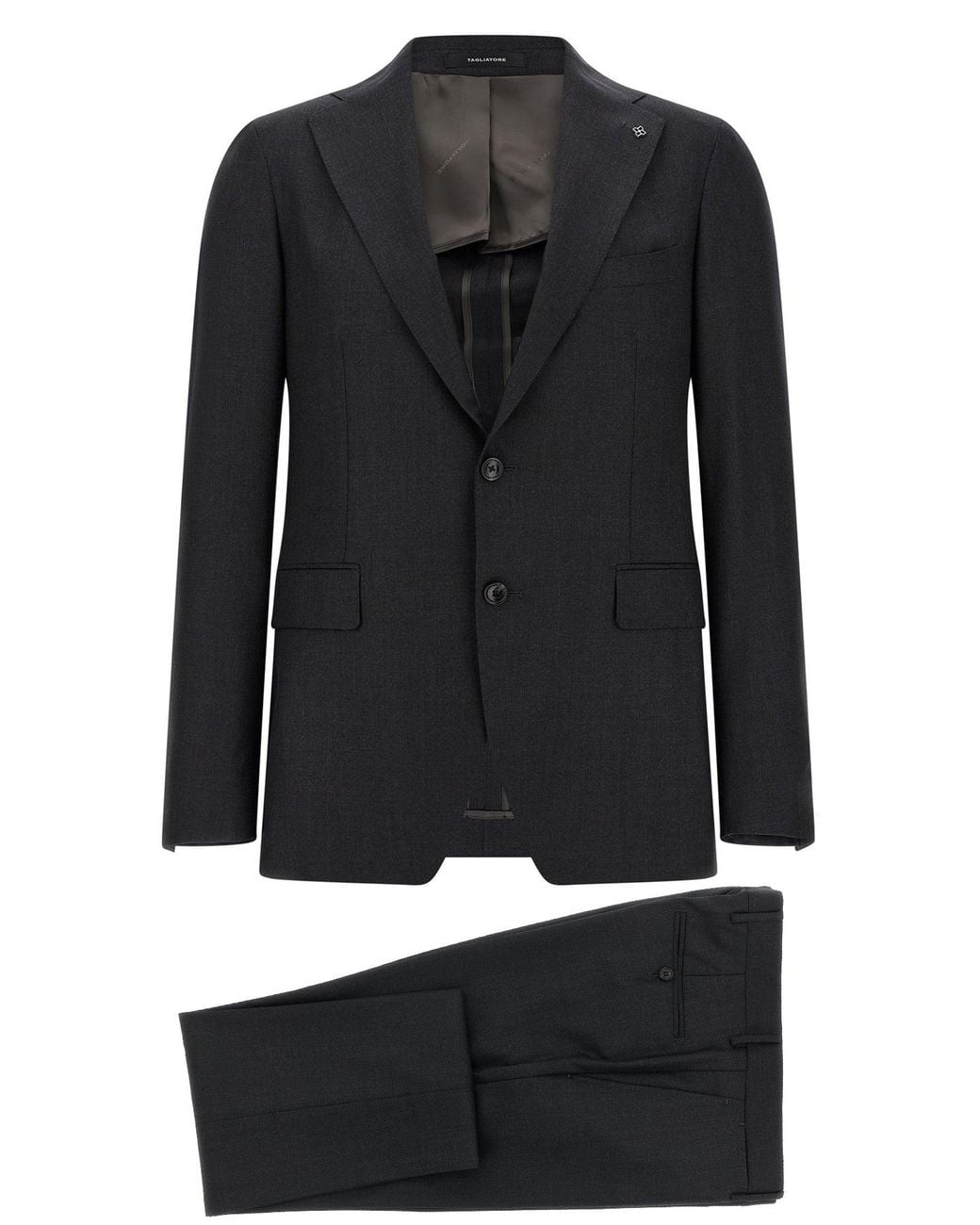 Tagliatore Black The 'Vesuvio' Suit for men
