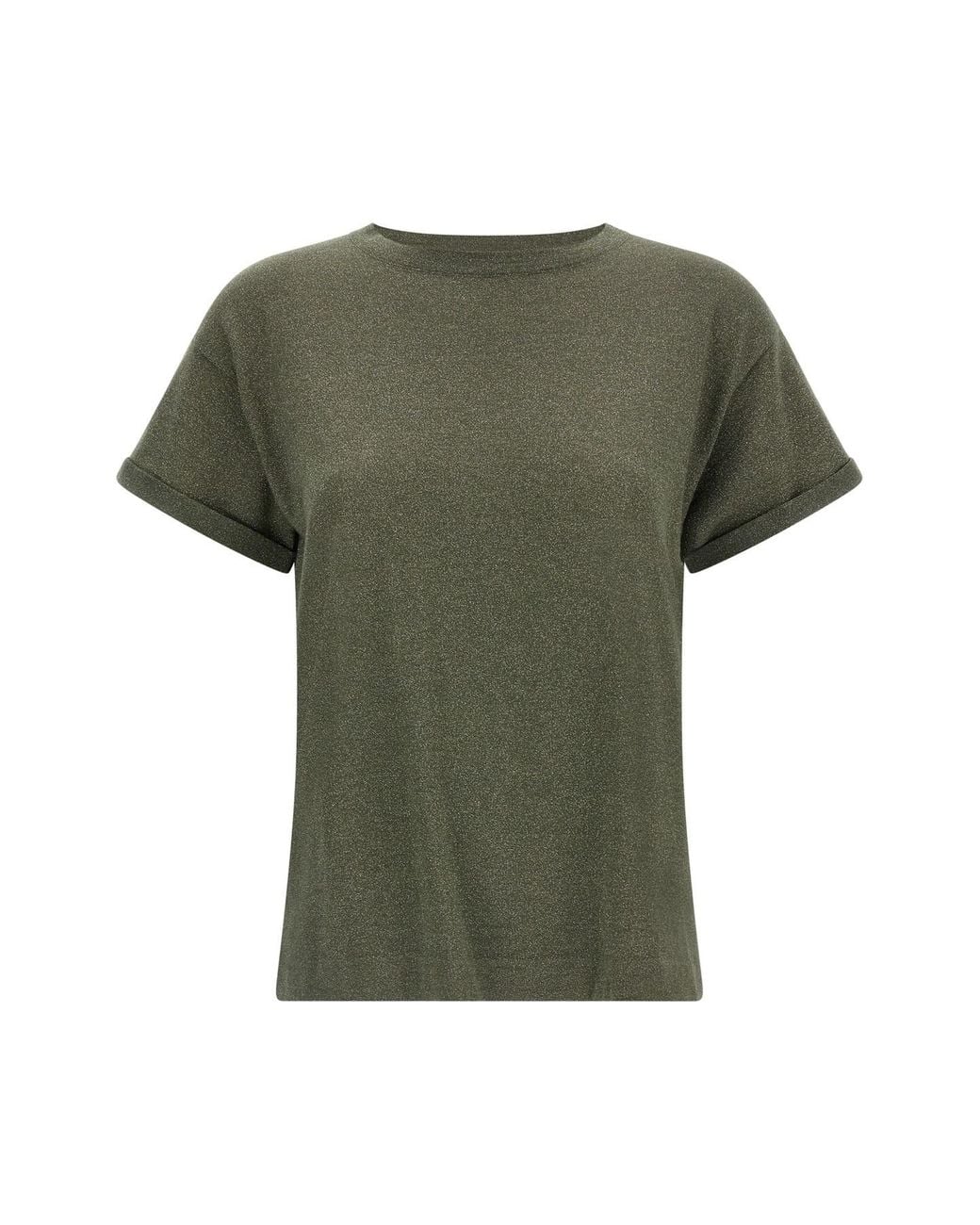 Brunello Cucinelli Green 'sparkling' T-shirt