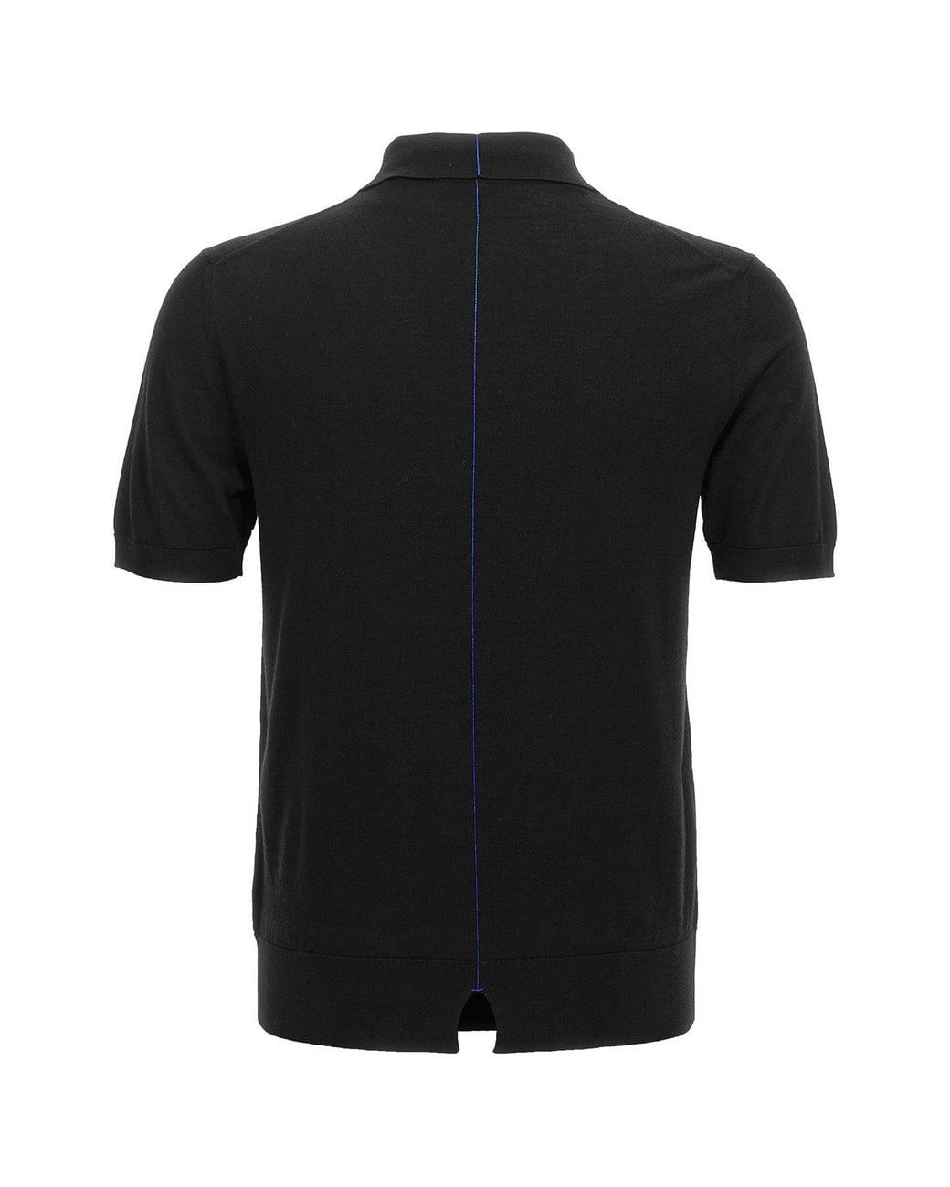Burberry Black Polo 'Wool Polo Shirt' for men