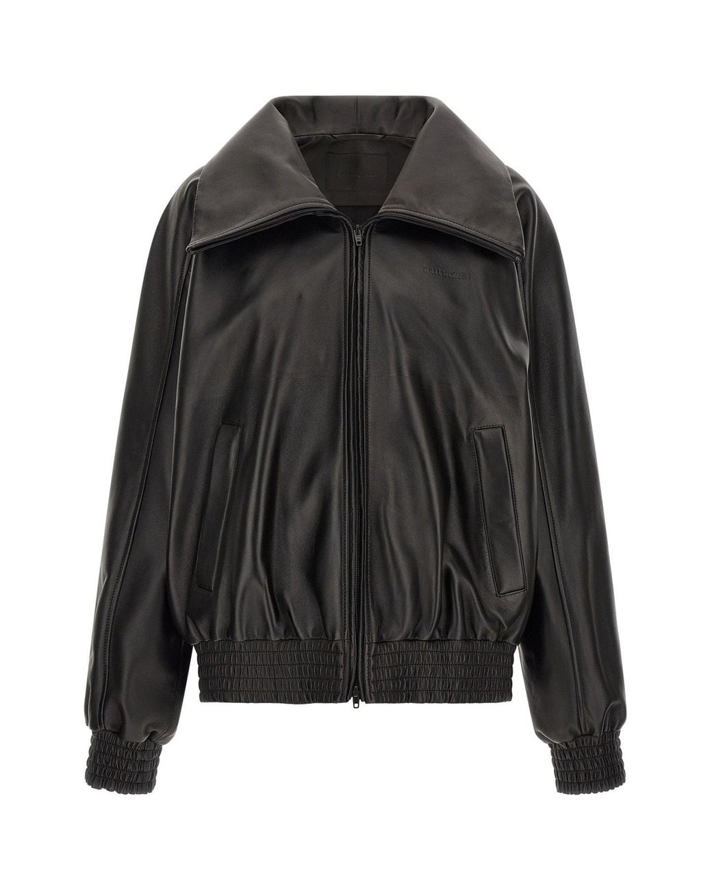 Balenciaga Black 'City' Leather Jacket for men
