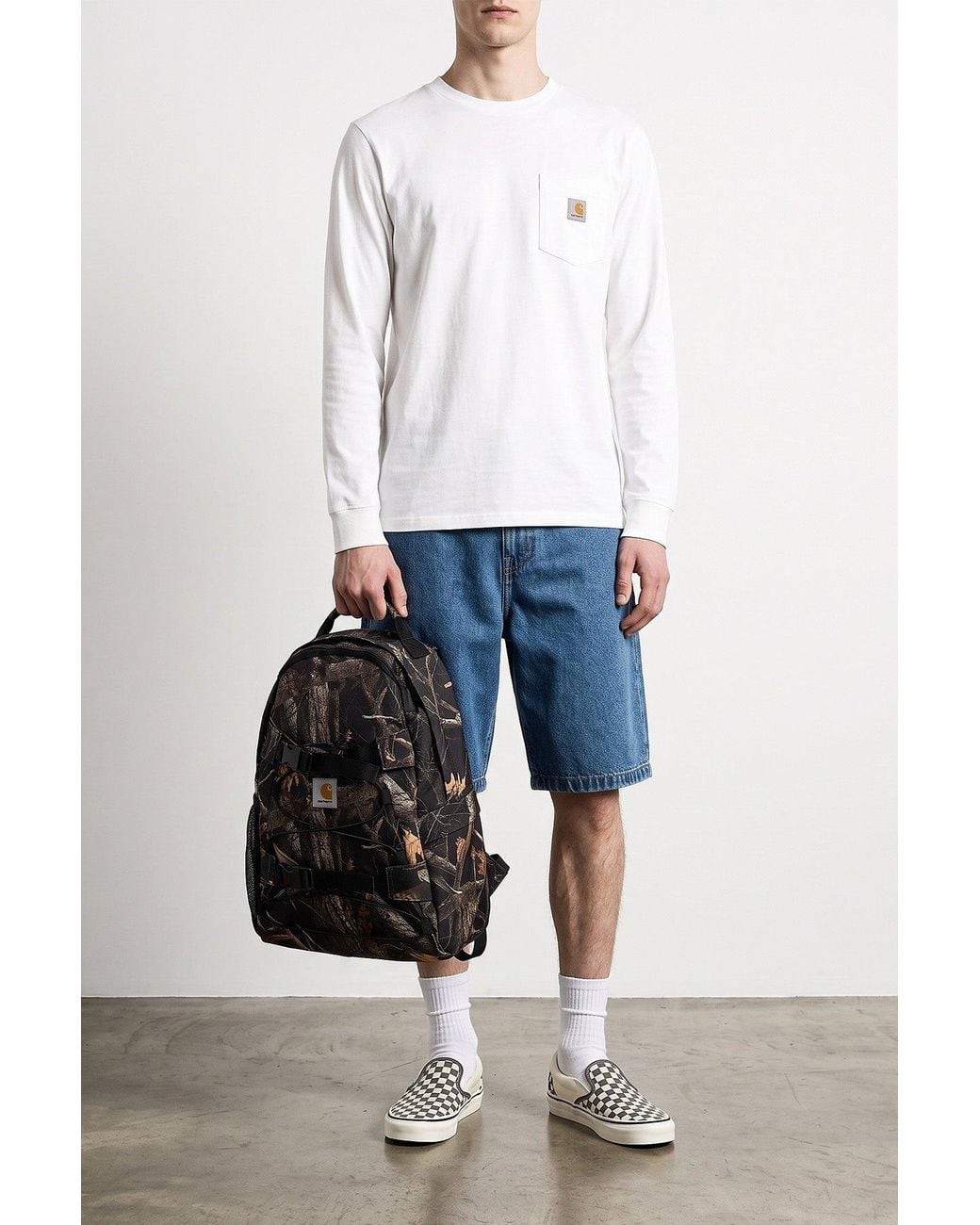 Carhartt White T-Shirt With Patch Pocket for men