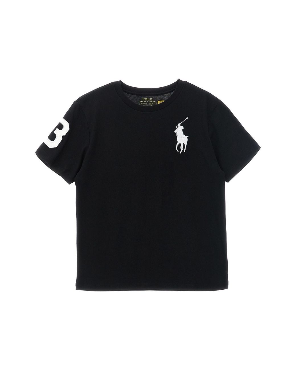 Polo Ralph Lauren Black 'big Pony' Embroidered T-shirt for men