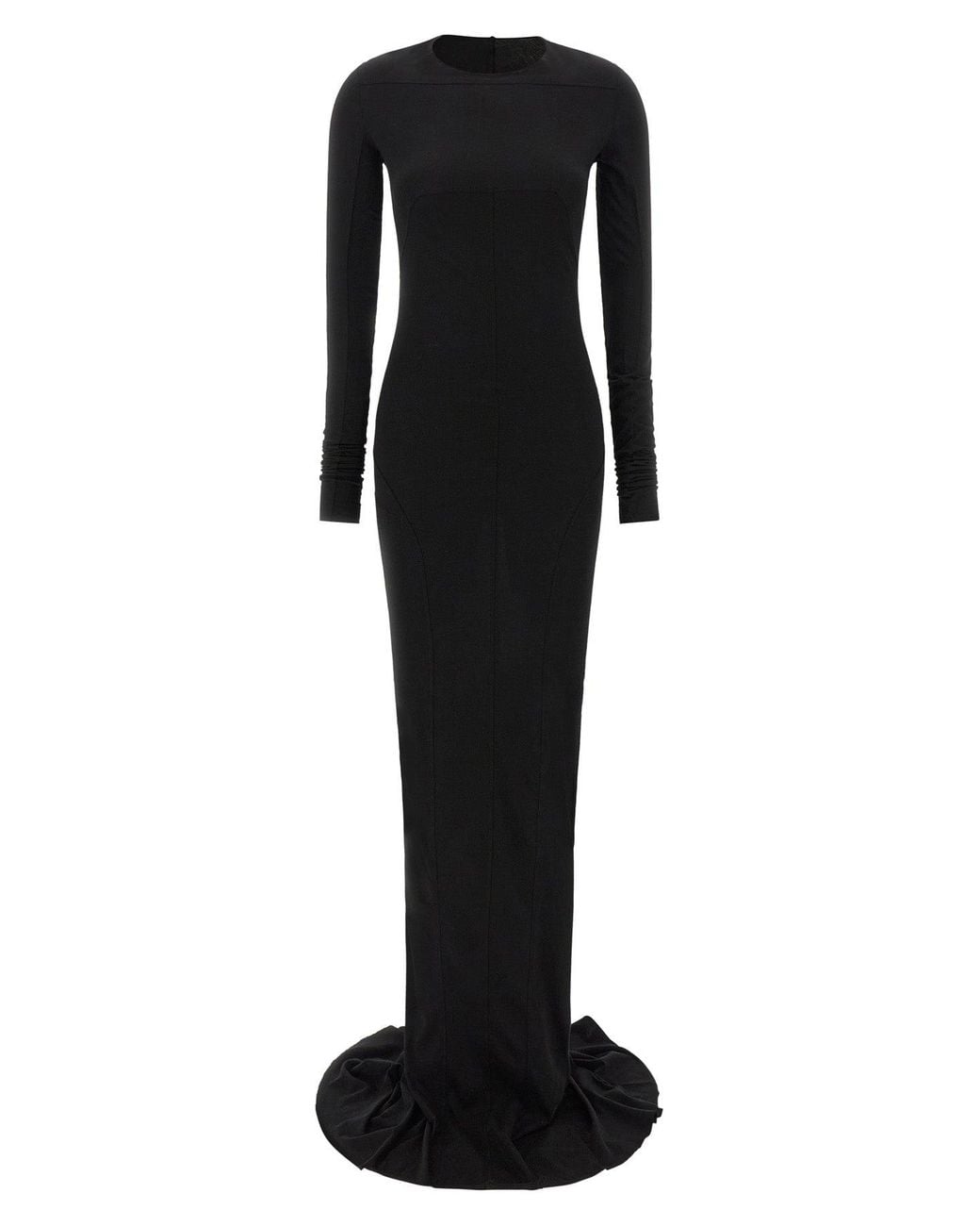 Rick Owens Black Simple Edfu Gown