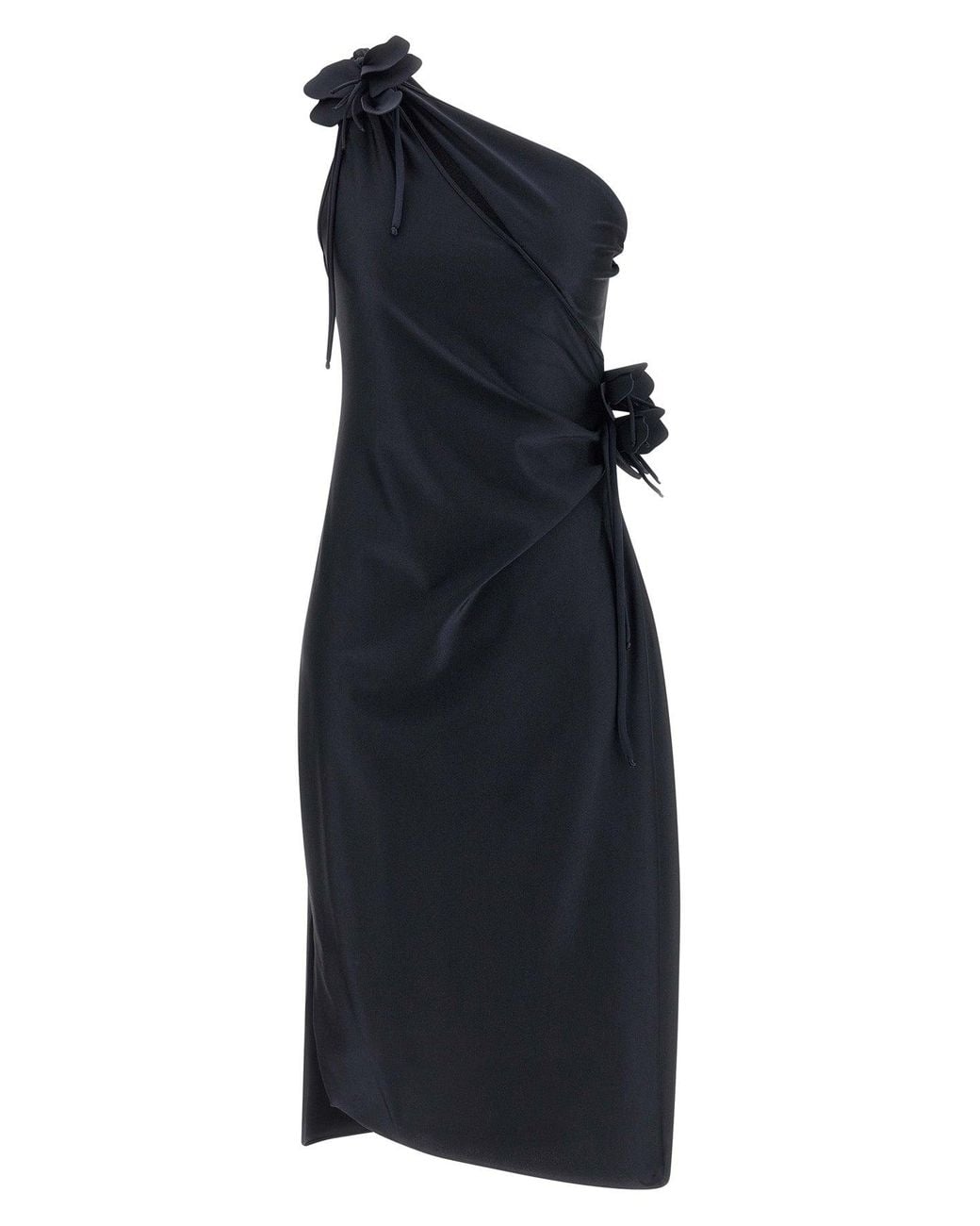 Coperni Blue 'Asymmetric Mini Flower' Dress