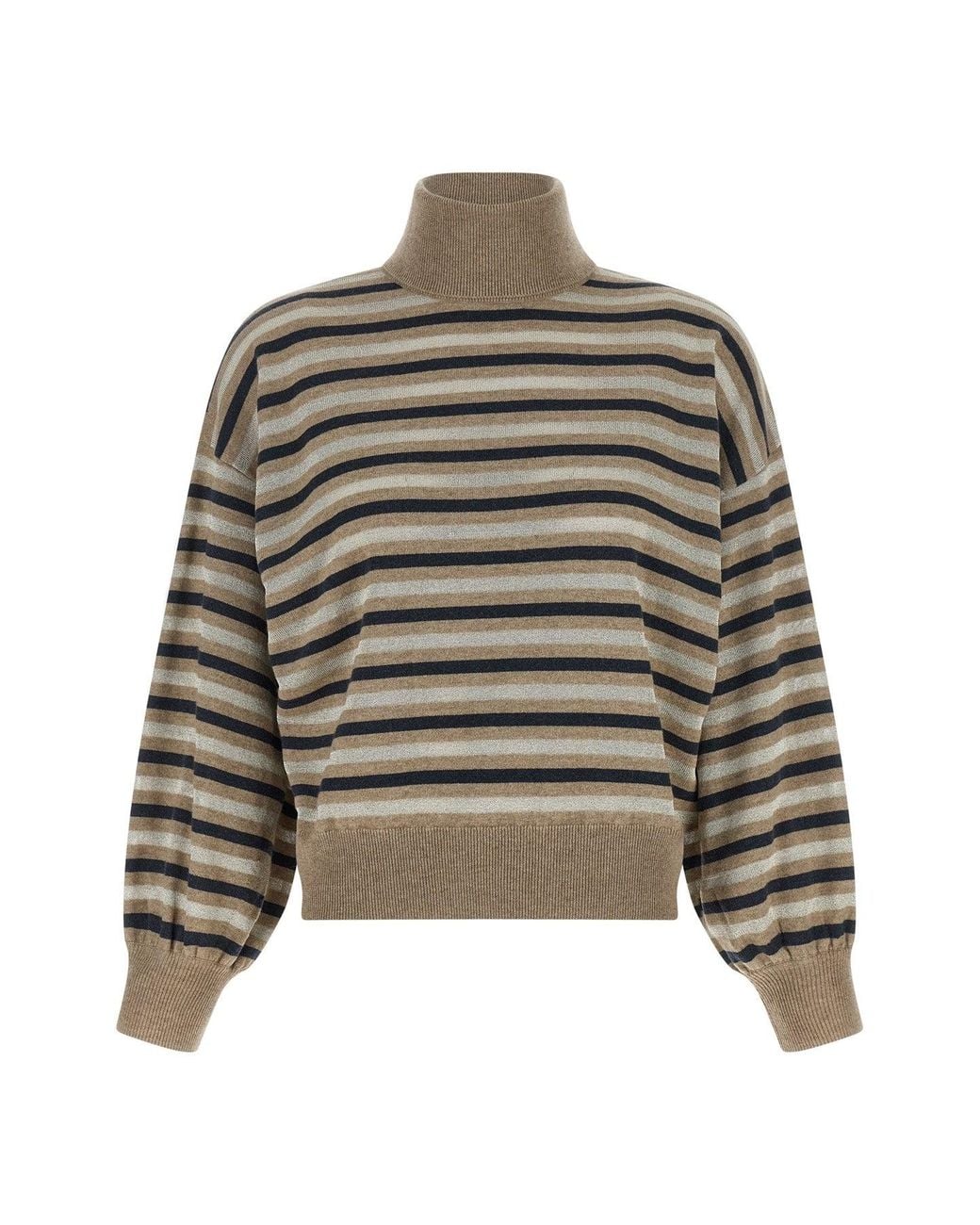 Brunello Cucinelli Multicolor 'Sparkling Stripes' Sweater