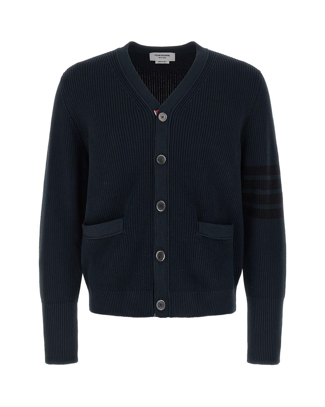 Thom Browne Blue 'garment Dye' Cardigan for men