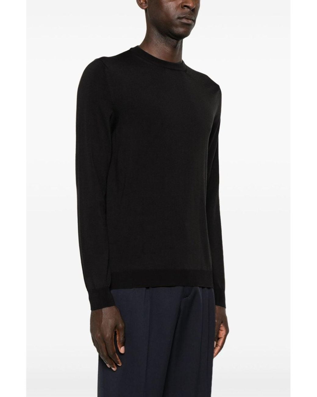 Zanone Black 'Flex Wool' Sweater for men