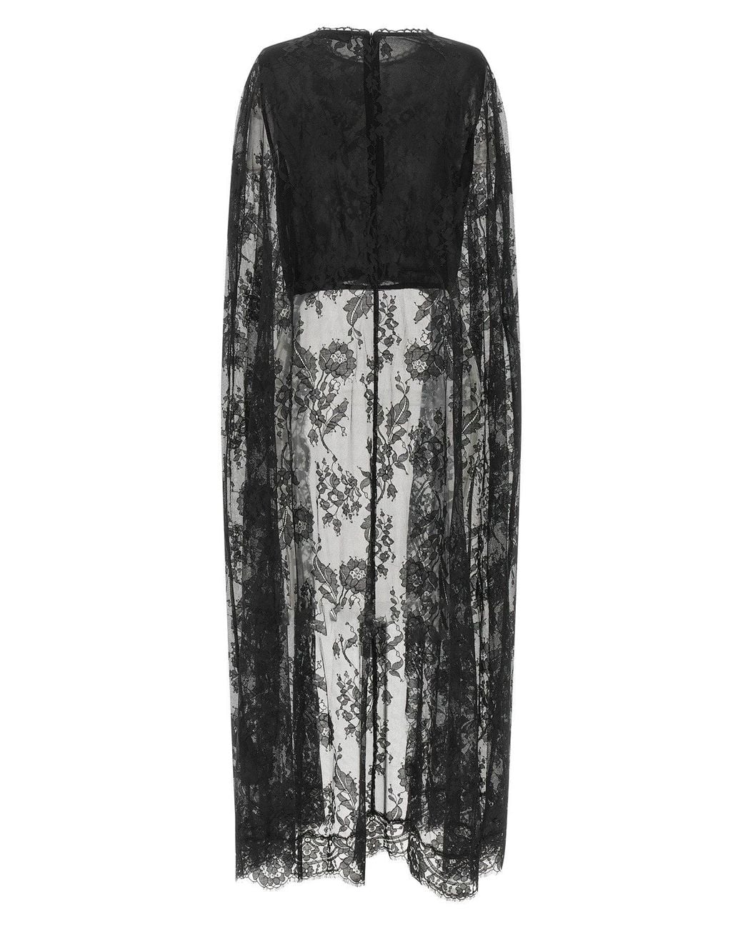 Zimmermann Black Top 'Valiant Lace Caped'