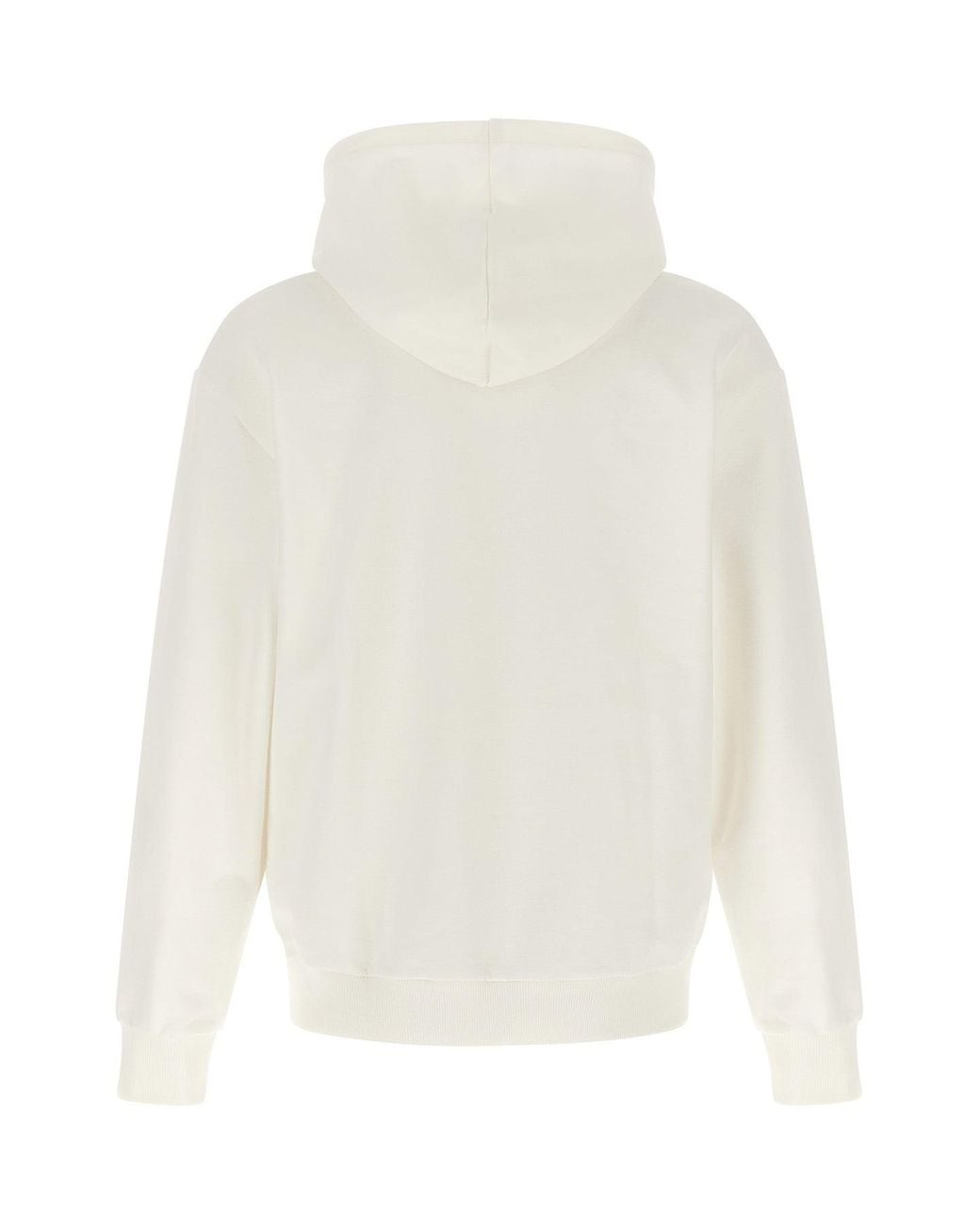 Lacoste White Hoodie With Kangaroo Pocket for men