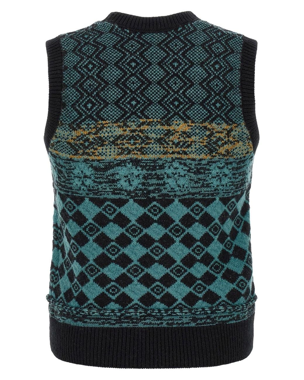 Dries Van Noten Green Gilet 'Mahoba' for men