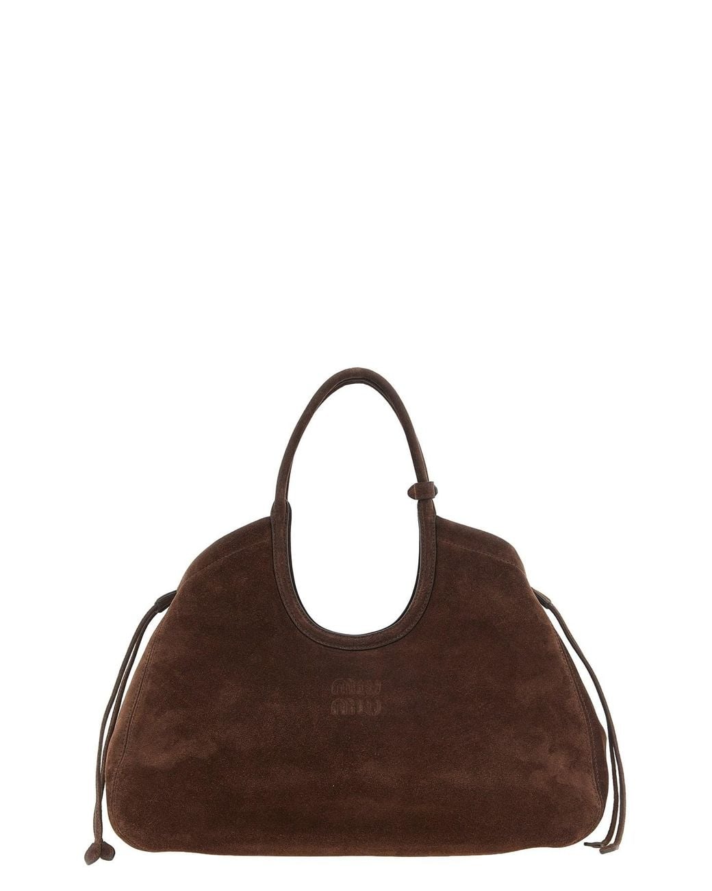 Miu Miu Brown 'ivy' Shopping Bag